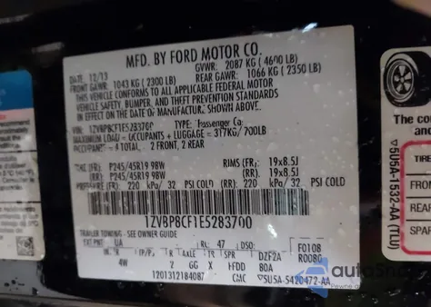 2014 Ford Mustang Gt Premium from USA, damaged, VIN 1ZVBP8CF1E5283700